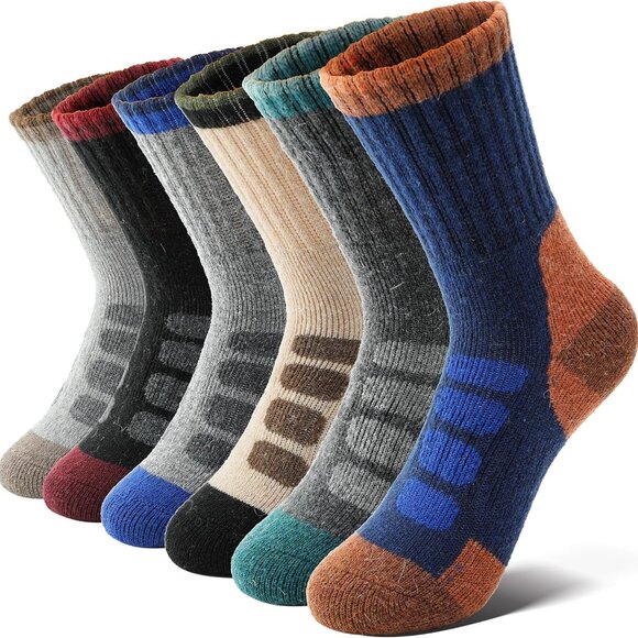 Kids Merino Wool Hiking Socks Boys Girls Toddlers Thermal Winter Warm Boot Thick - Picture 1 of 6